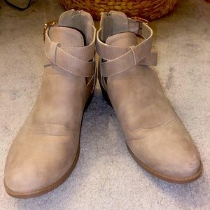 Tan ankle boots